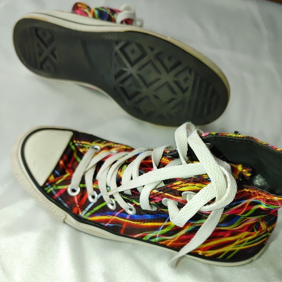 Converse Lazer Chucks 6F 4M multi-colored hightop - Picture 7 of 8